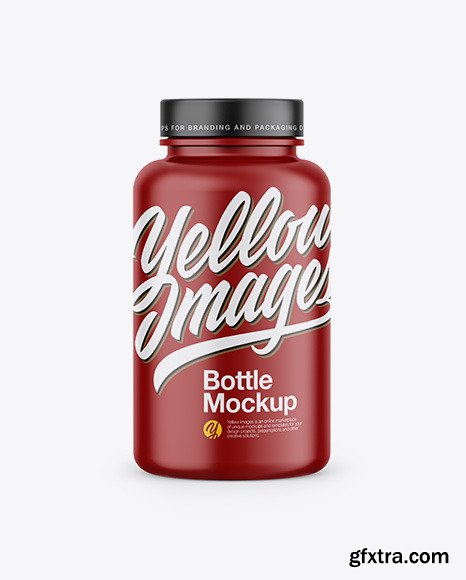 Matte Bottle In Shrink Sleeve Mockup 45863