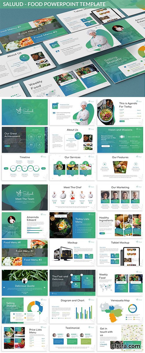 Saluud - Food Powerpoint Template