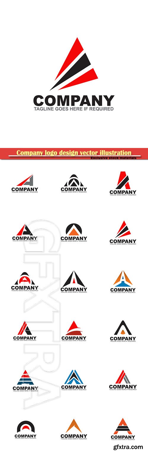 Company logo design vector illustration