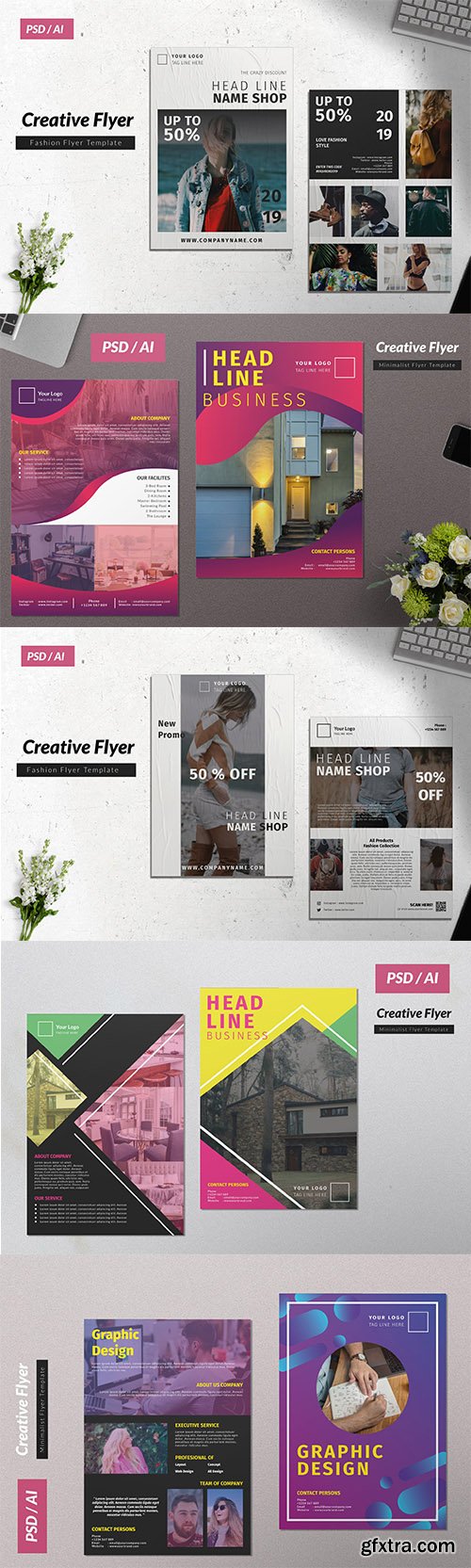 Creative Business Flyer Set