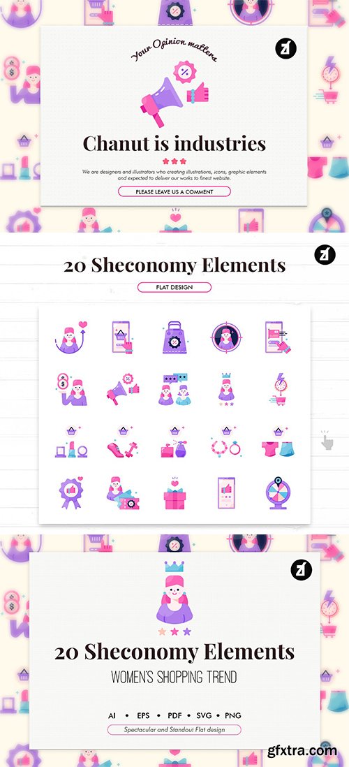 20 Sheconomy shopping elements