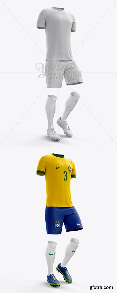 Full Soccer Kit Halfside View 10442