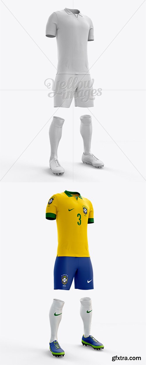 Full Soccer Kit Halfside View 10441