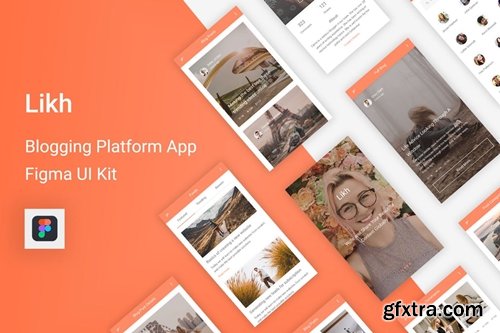 Likh - Blogging Platform UI Kit for Figma