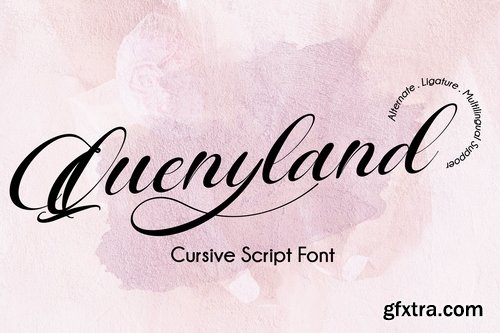 Quenyland - Cursive Script Font