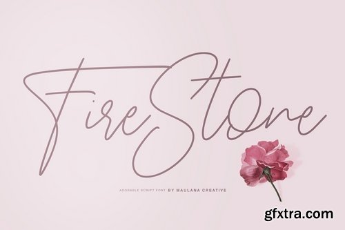 Fire Stone Signature Font