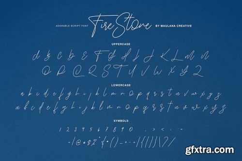 Fire Stone Signature Font