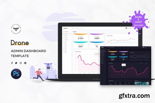 Drone Admin Dashboard UI Kit