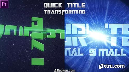 Videohive - Quick Title Transforming (Mogrt) - 23770068