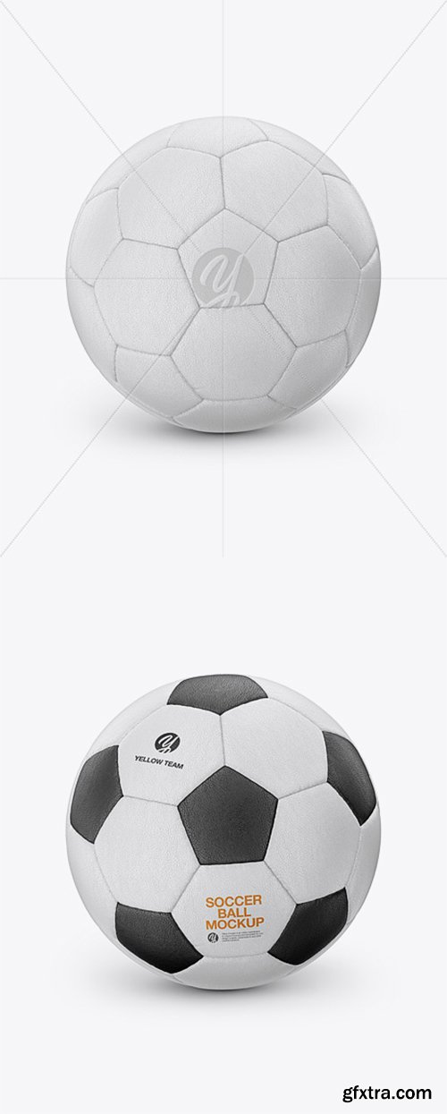 Leather Soccer Ball Mockup 39209