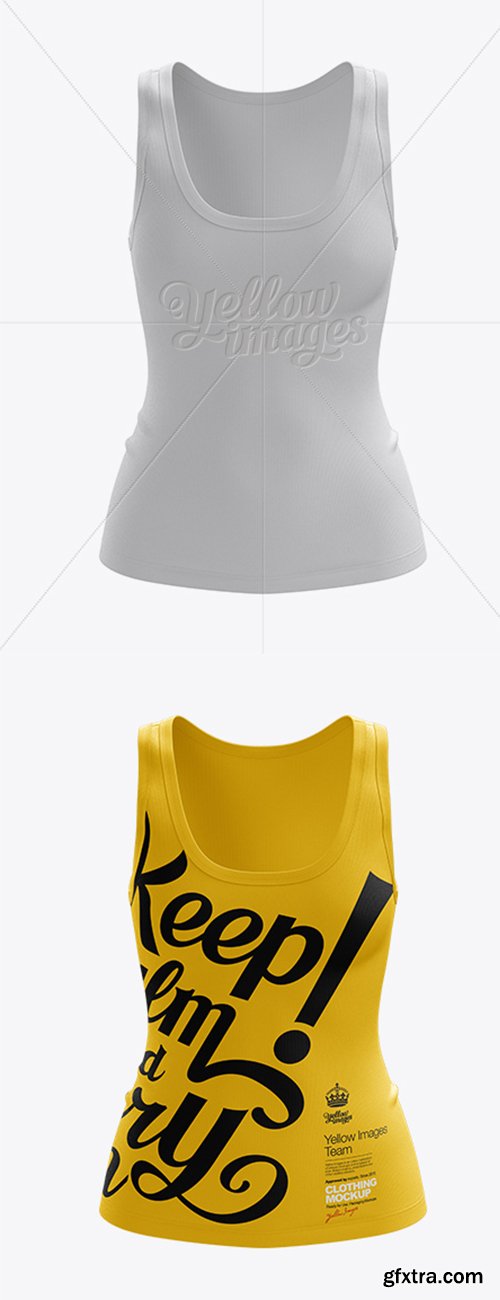 Womens Tank Top Premium Mockup Front View 10828