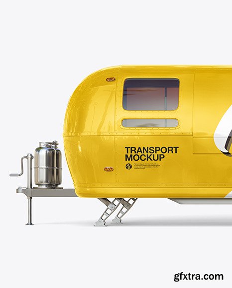 Food Trailer Mockup - Side View 45906