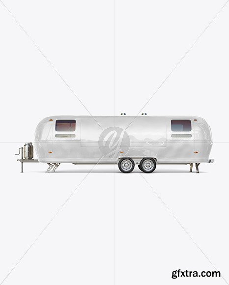 Food  Trailer Mockup - Side View  45906