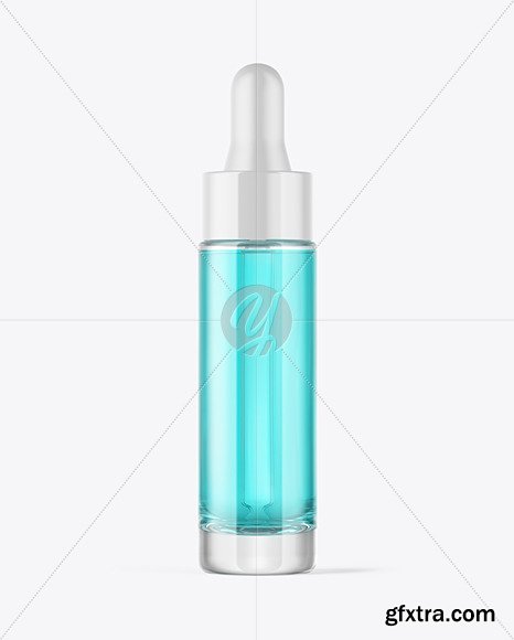 Clear Glass Dropper Bottle Mockup 45914