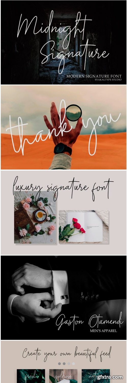 Midnight Siganture Font