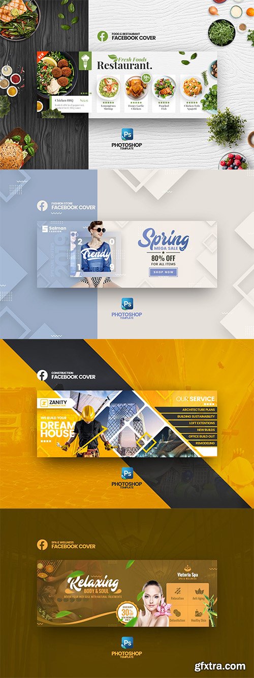 Facebook Cover PSD Template Vol2