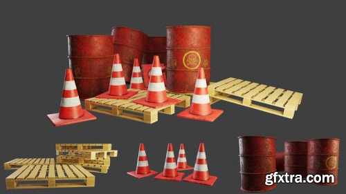 Low poly game assets using Blender 2.8 & Substance Painter