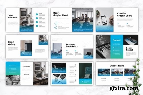 BOOST - IT Company Powerpoint Google Slides and Keynote Templates