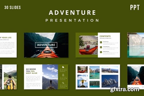 Adventure Presentation Powerpoint and Keynote Templates