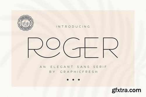 CM - Roger - An Elegant Sans Serif 3915403