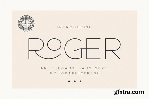 CM - Roger - An Elegant Sans Serif 3915403