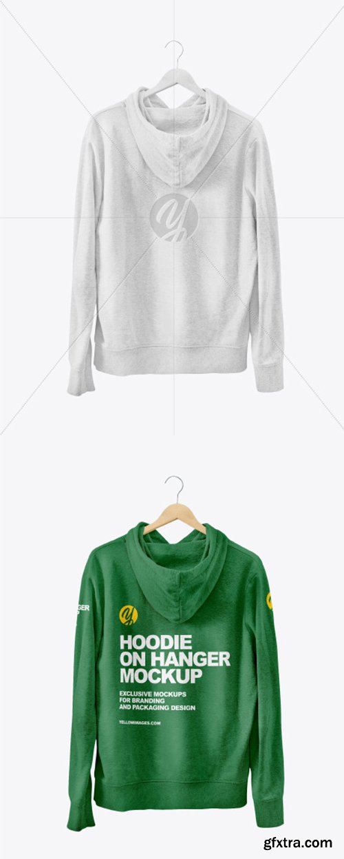 Hoodie on Hanger Mockup 44748