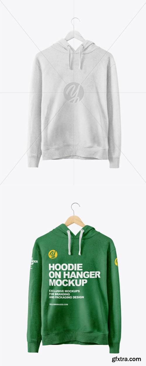 Hoodie on Hanger Mockup 44735