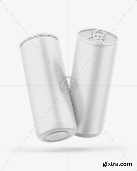 Two Matte Cans Mockup 45921