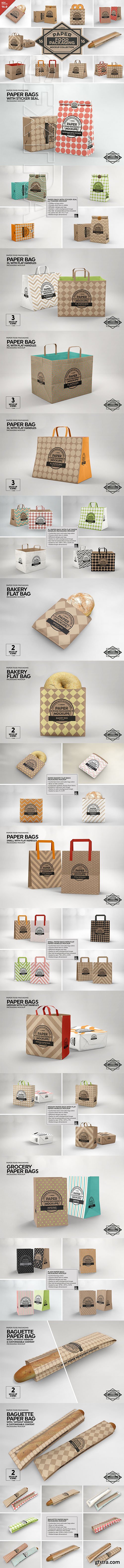 CreativeMarket - VOL. 16 Food Box Packaging Mockup 3916852