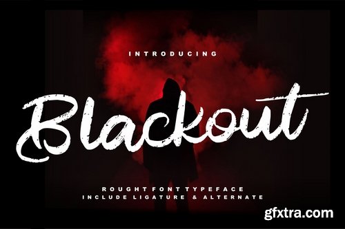 Blackout | Rough Script Font