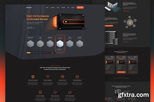 Xeobyte - Premium Web Hosting Landing Page