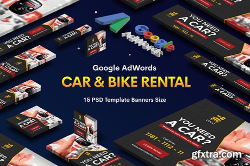 Car & Bike Rental Banners Ad