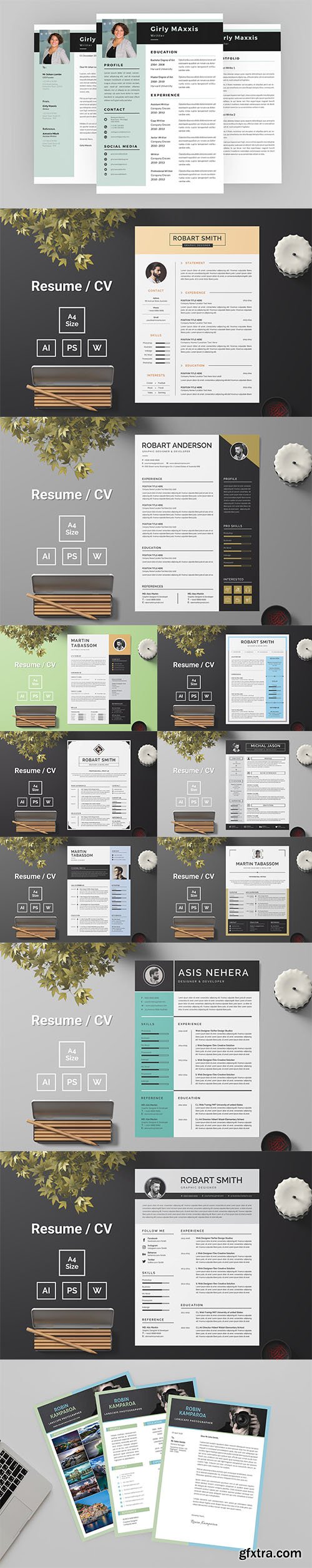 CV & Resume Template Pack Vol2