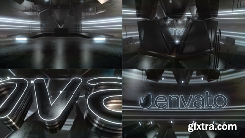 VideoHive Cyber Dark Neon Logo Reveal 23306666