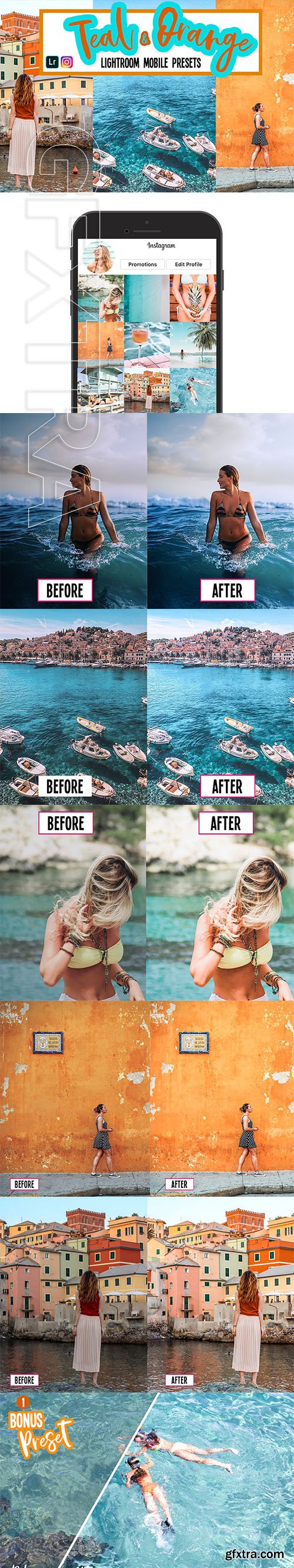 CreativeMarket - Teal and Orange Lightroom Presets 3816196