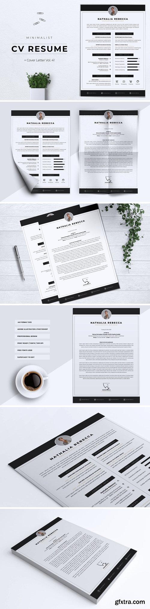 Minimalist CV Resume Vol.41