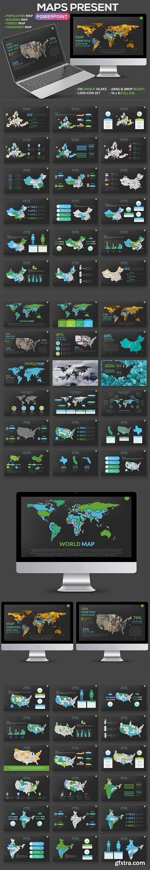 Map Powerpoint and Keynote