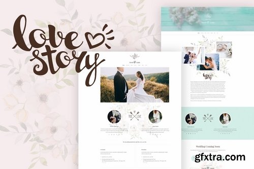 Wedding Invitation PSD Template