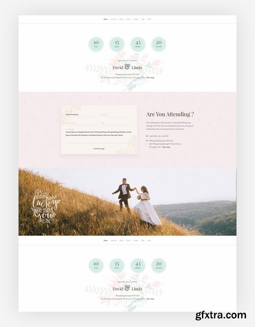 Wedding Invitation PSD Template