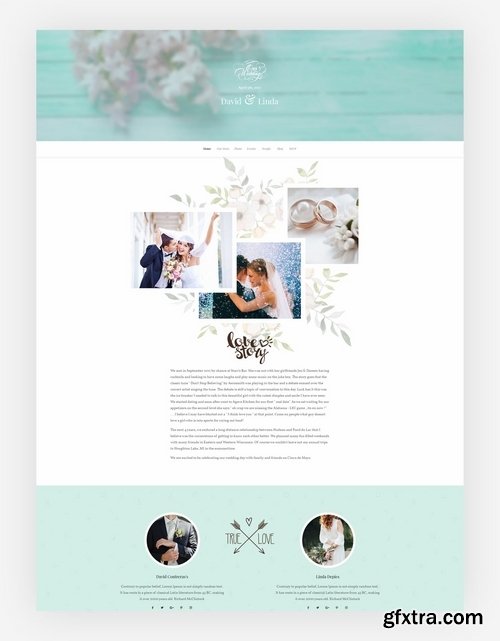 Wedding Invitation PSD Template