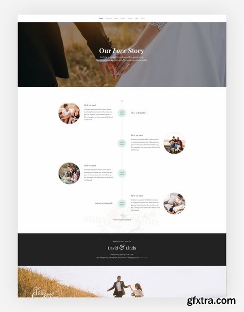 Wedding Invitation PSD Template