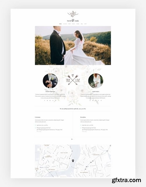 Wedding Invitation PSD Template