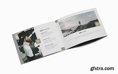 Man Fashion A5 Brochure Template