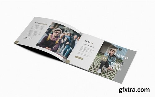 Man Fashion A5 Brochure Template