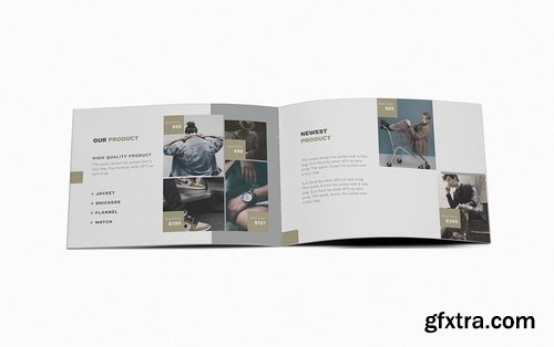 Man Fashion A5 Brochure Template