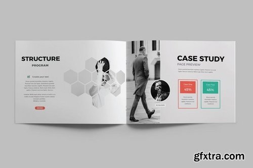 CORPORATE - A5 Landscape Brochure template