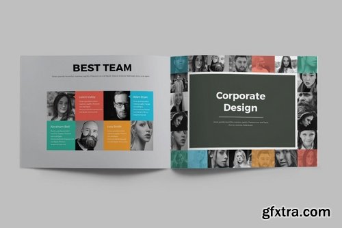 CORPORATE - A5 Landscape Brochure template