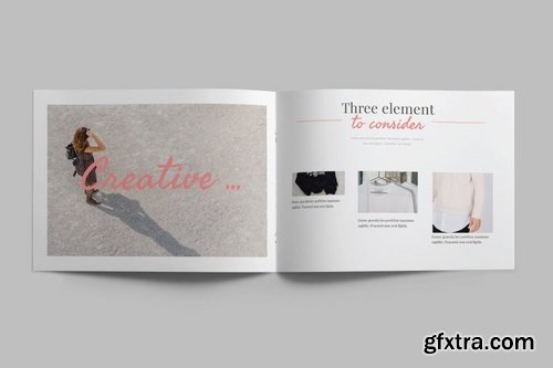 FASHION DESIGN - A5 Landscape Brochure template