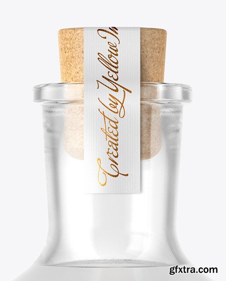 Dry  Gin Bottle with Cork Mockup  45980