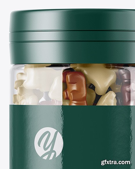 Gummy Bears Plastic Jar Mockup 45985